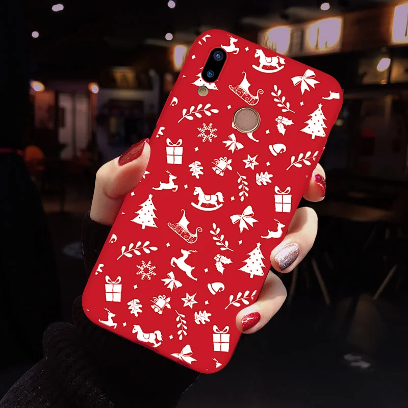 ktduobai Matte Silicone Case For Huawei Y6 Y7 Pro P8 P9 P10 P20 P30 Pro Mate 20 Lite For Honor 8X 7A 9 Lite 10 Play Christmas Cover - Цвет: ktduobai