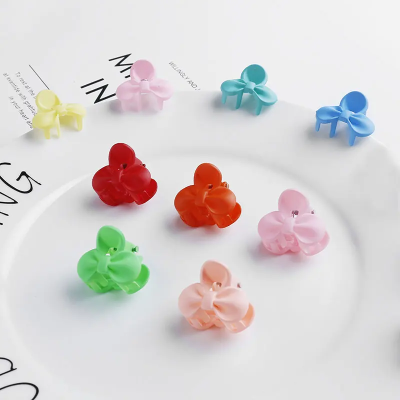 20 штук красочные маленькие зажимы для волос шпильки зажим бантик заколки детей