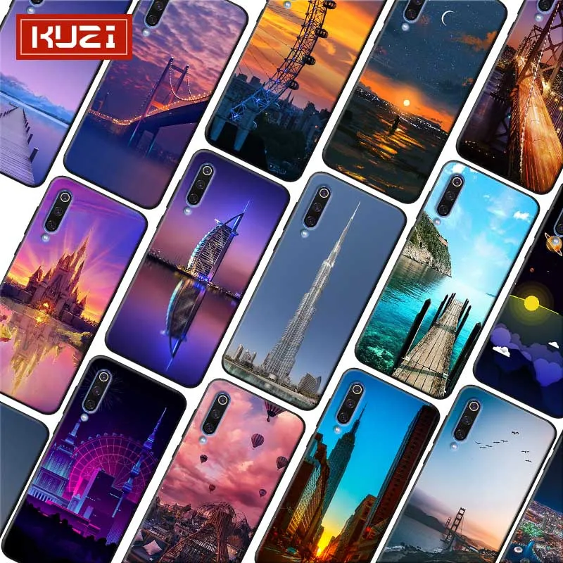 Чехол для телефона xiaomi redmi note 8 pro 8a k30 a3 9t 10 Мягкий силиконовый чехол city bridge |