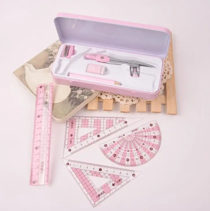 1 набор инструменты для рисования карамельных цветов математические компасы с