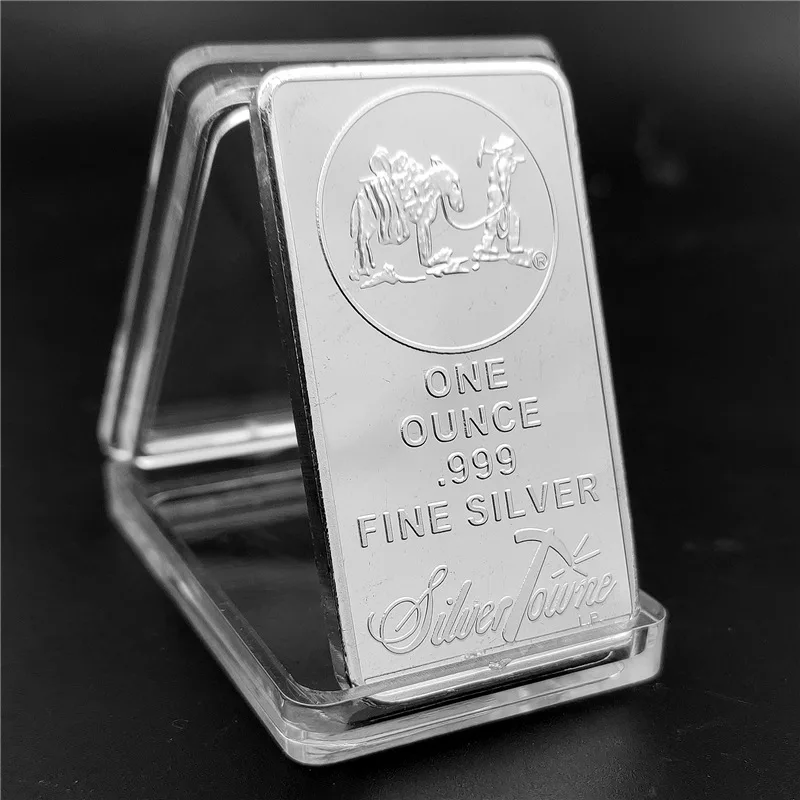 

1 OZ 999 Value Fine Silver United States Commemorative Coin Bullion Bar American Prospector US Union Metal Collection