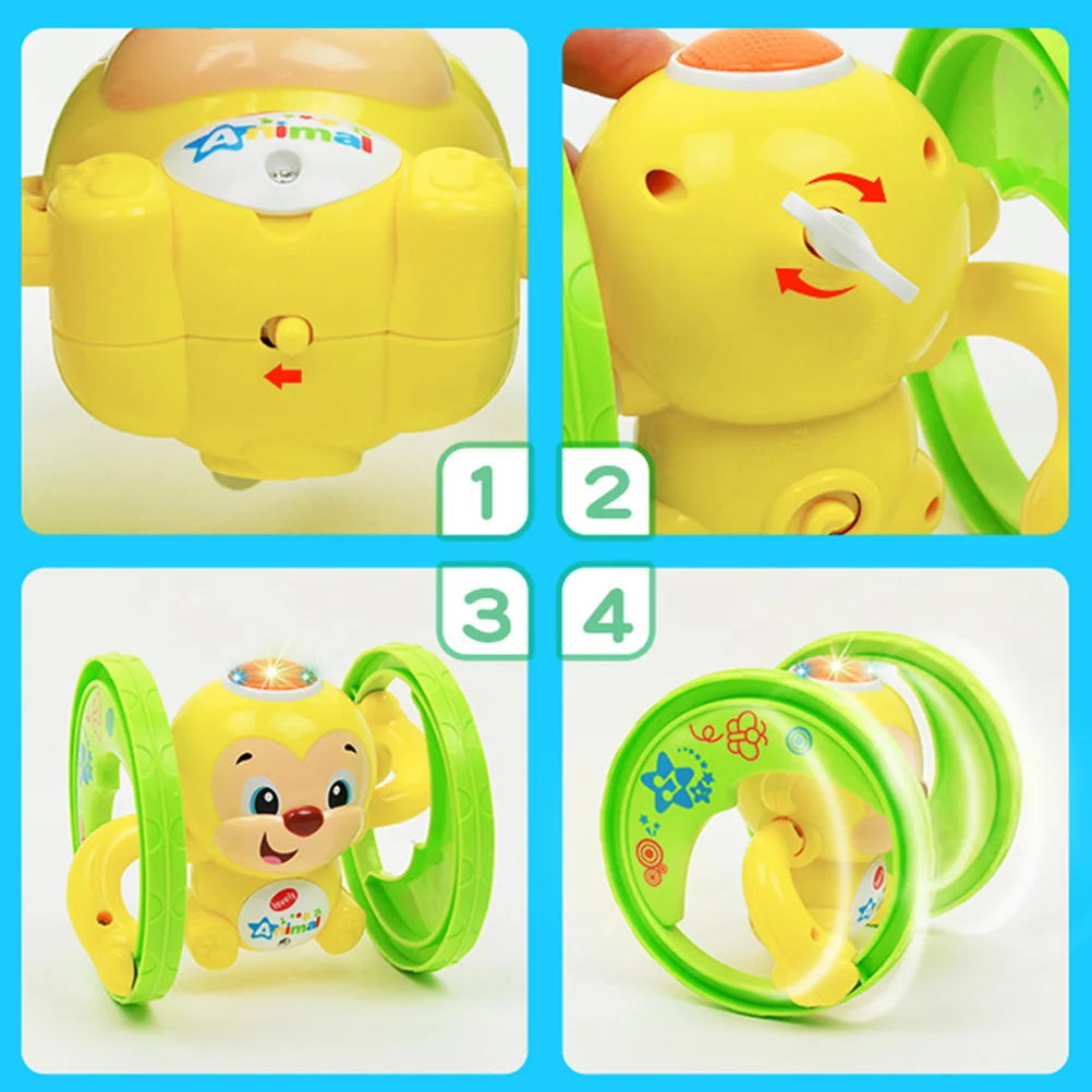 Милая обезьяна животное заводная игрушка бегущая детская мультяшная светильник