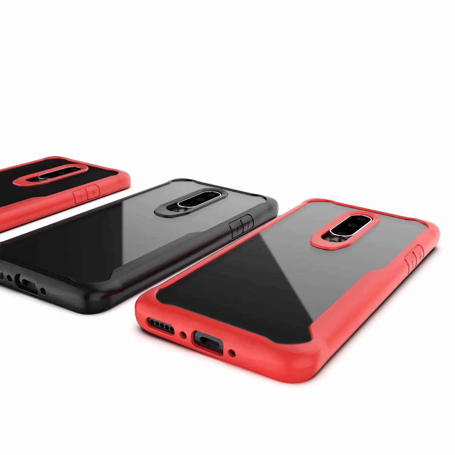 

for oneplus 7 pro Transparent Cover Luxury Silicone Hard Acrylic Back Shockproof Armor Case