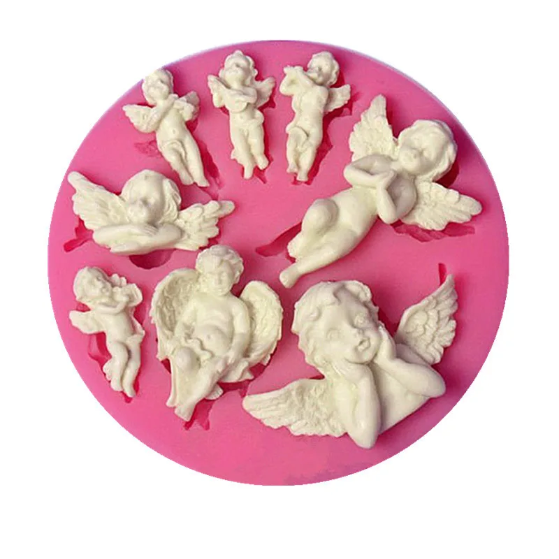 

Angel Fondant Mold Chocolate Elf Angel Wing Cake Silicone Mold DIY Baking Mold