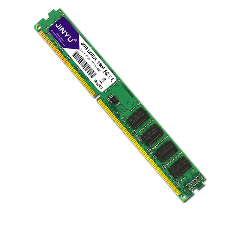 JINYU Ddr3 низкого напряжения 4G 1,35 V 240Pin Ram память для рабочего стола