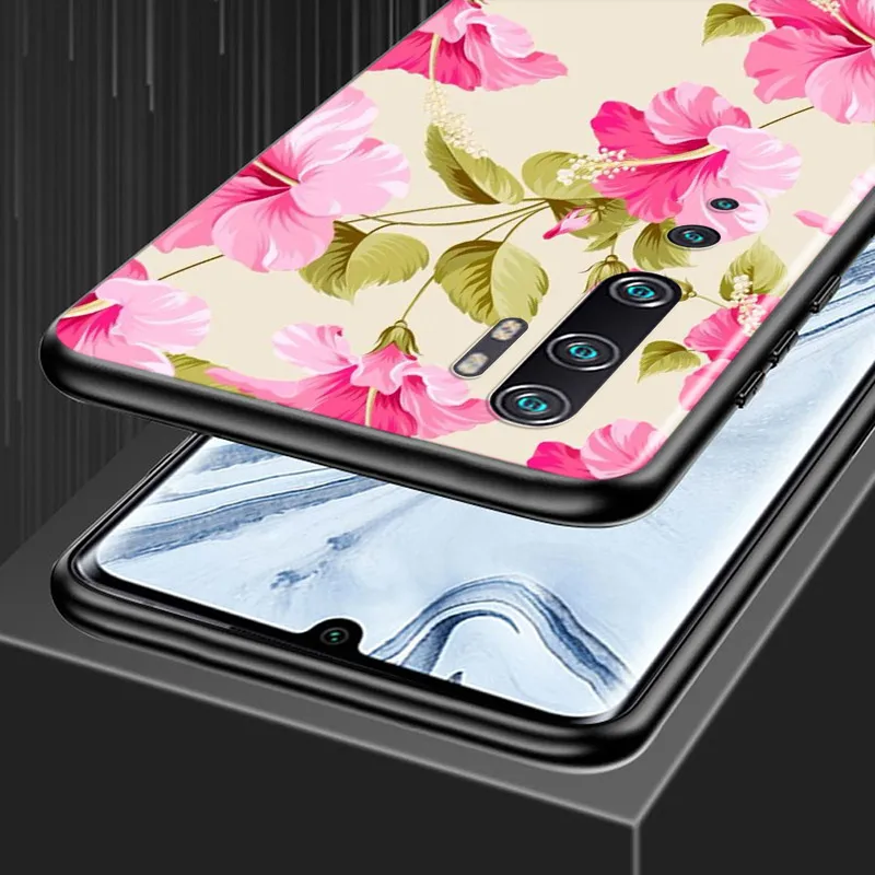

Pink Bloom Flowers For Xiaomi Mi Note 10 Ultra 9T CC9 Poco X3 NFC M2 Pro 9 SE 8 6 5 A3 A2 A1 Lite Phone Case