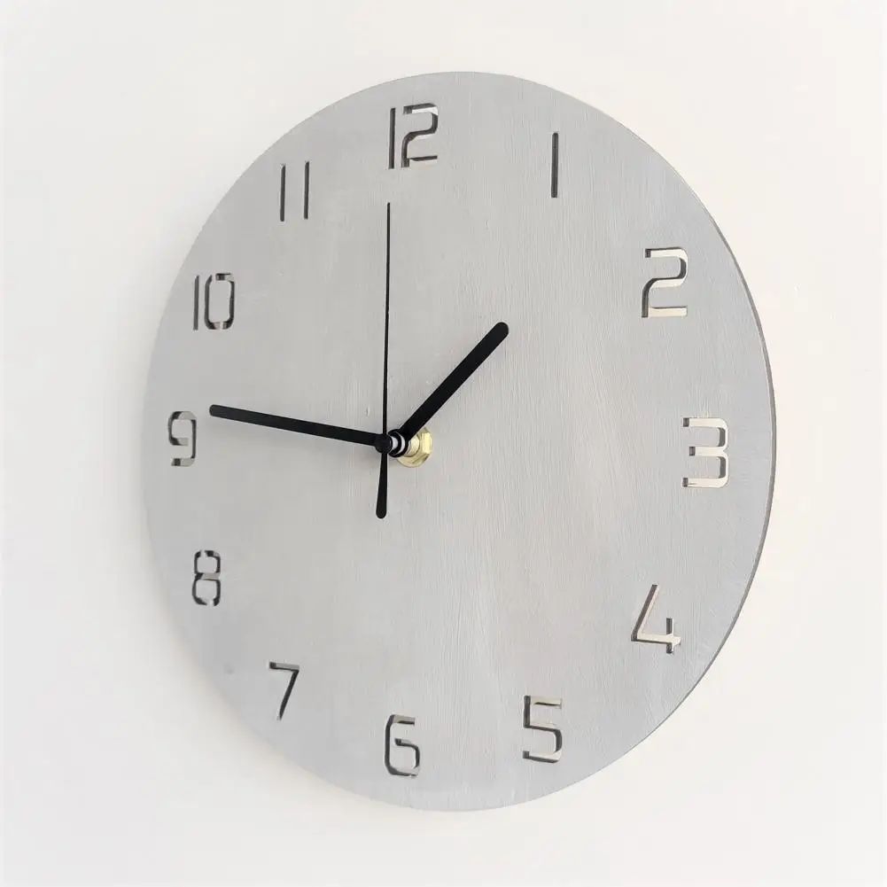 

Nordic Retro Simple Silent Wooden Home Office Store Wall Decoration Clock 3 Accessories Home Decor