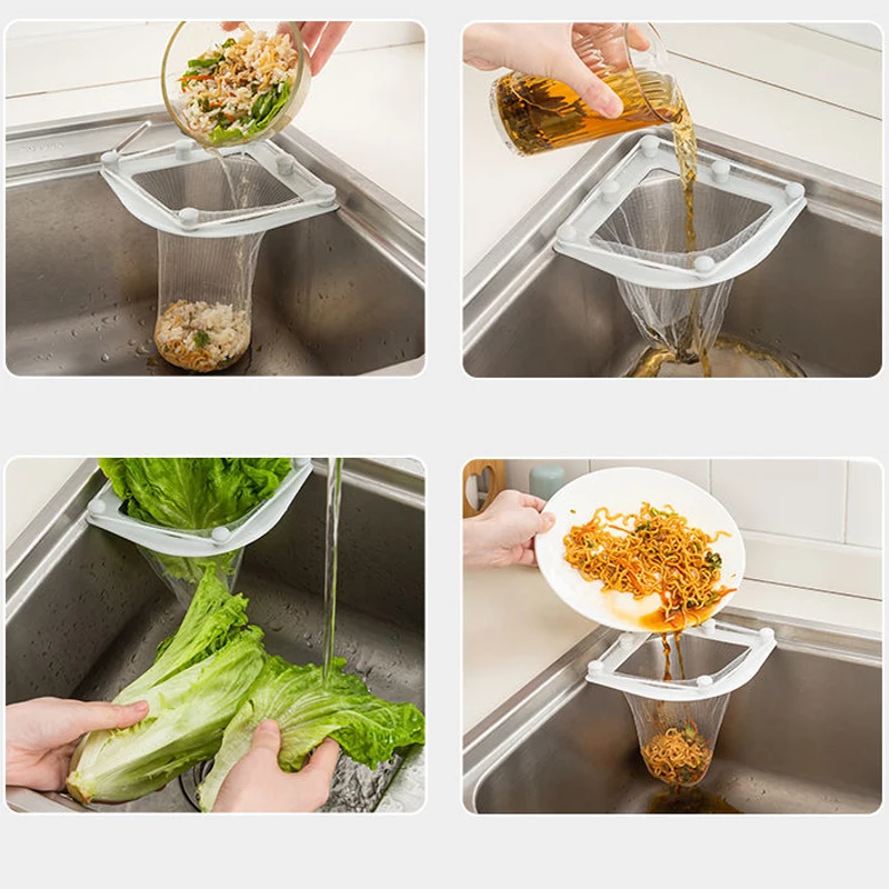 30 шт. треугольная дренажная стойка мешок для фильтров кухонной раковины