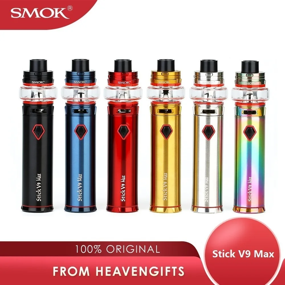 Оригинальный SMOK Stick V9 Max Kit 4000 мАч аккумулятор и 8 5 мл MAX бак Vape Pen электронная