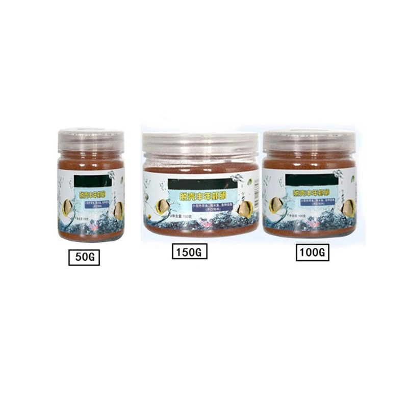 

ZL 50g (Bottle Package) Small Fish Brine Shrimp Eggs Artemia Forages, Healthy Ocean Nutrition Fish Food for Tropical Fi