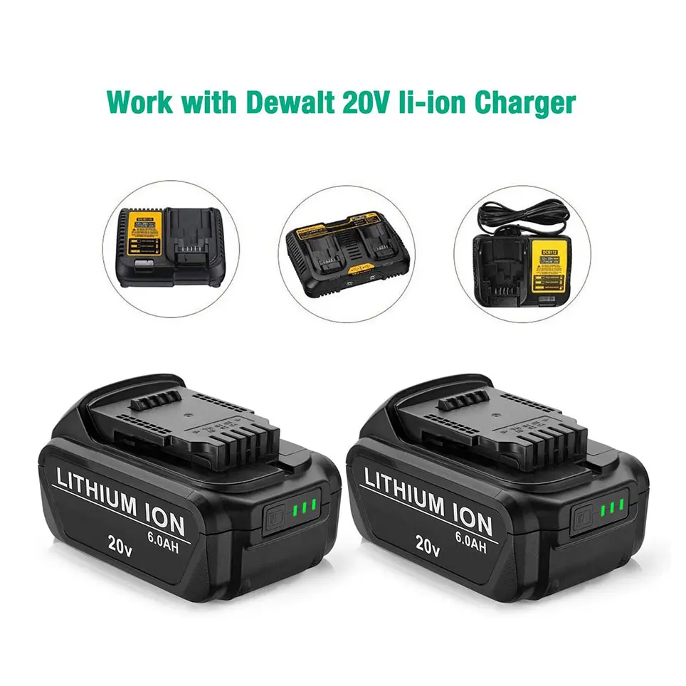 

Сменная батарея Ач dcb205 dcb204-совместима с DeWalt 20 в, аккумуляторная батарея для литиевого инструмента