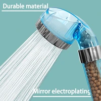 elyn 3 modes bath shower adjustable jetting shower head high pressure saving water bathroom anion filter shower spa nozzle