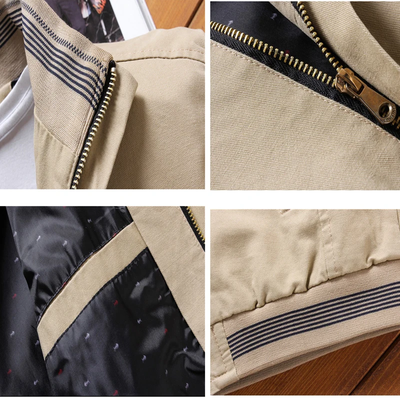 

2020 Autumn Winter Men's Bomber Jackets Casual Male Fleece Outwear Windbreaker Fashion Stand Collar Jacket Mens Baseball Coats