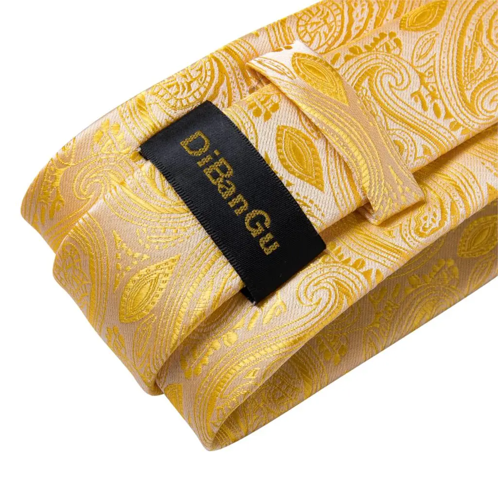 Галстук мужской Шелковый в клетку с золотыми цветами | Аксессуары для одежды