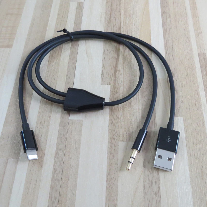 50 см 3 5 футов 8pin до мм аудио и usb кабель для зарядки XS XR X 8 7 plus|Кабели VGA| |