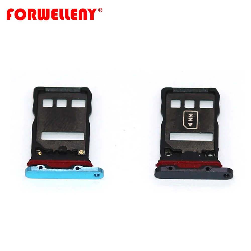 Адаптер для Micro Sim карты huawei P30 pro черный синий с держателем карт возможностью