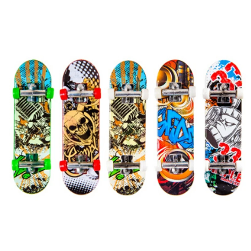 

1PC Random Color Creative Mini Finger Skateboard Fingerboard Alloy Stents Scrub Finger Scooter Skate Boarding Kids Toys