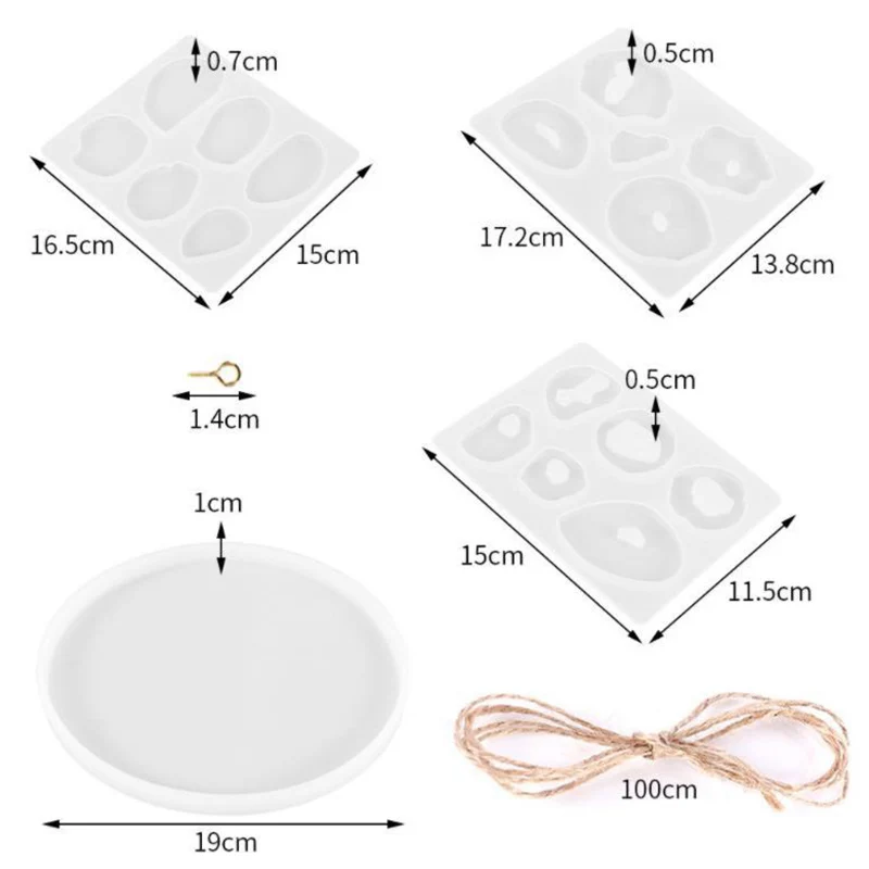 

Hanging Pendant Mold Silicone Wall Hanging Ornament Mold DIY For Resin Silicone Casting Molds And Tools
