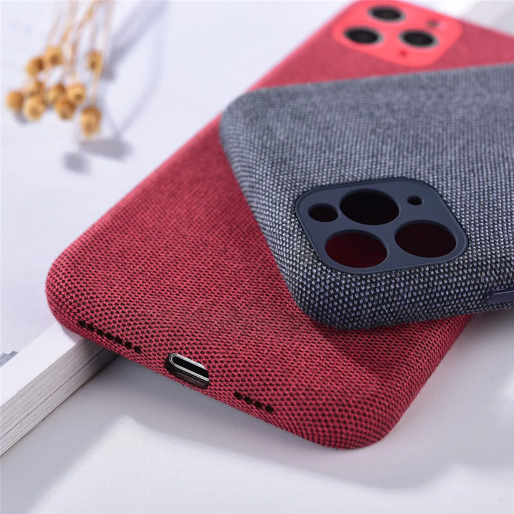 Новая тканевая мобильный телефон чехол задняя защитная крышка ПК ткань корпус