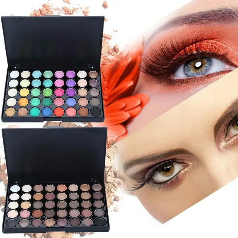 

40 Colors Pearlescent Earth Color Eyeshadow Pallete Makeup Long Lasting Matte Pearl Shimmer Eye Shadow Makeup Cosmetic Set
