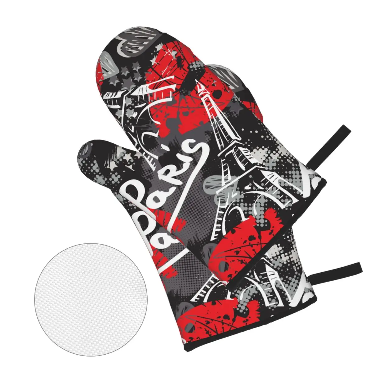 4 шт. полиэстер постельное Кухня Пособия по кулинарии перчатки для микроволновой