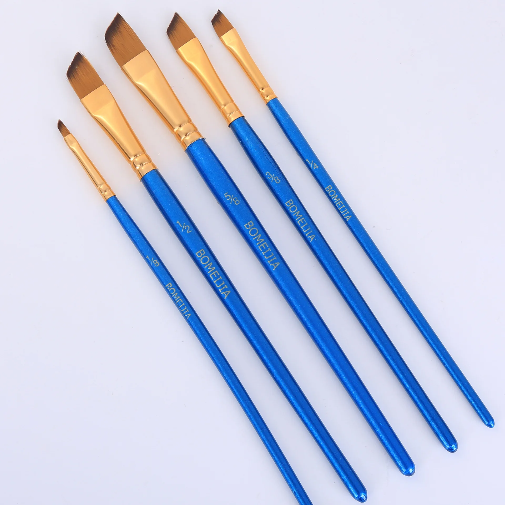 

5Pcs Paint Brushes Set Nylon Painting Brush Short Rod Oil Acrylic Brush Watercolor Pen High Quality Professional Art Supplies
