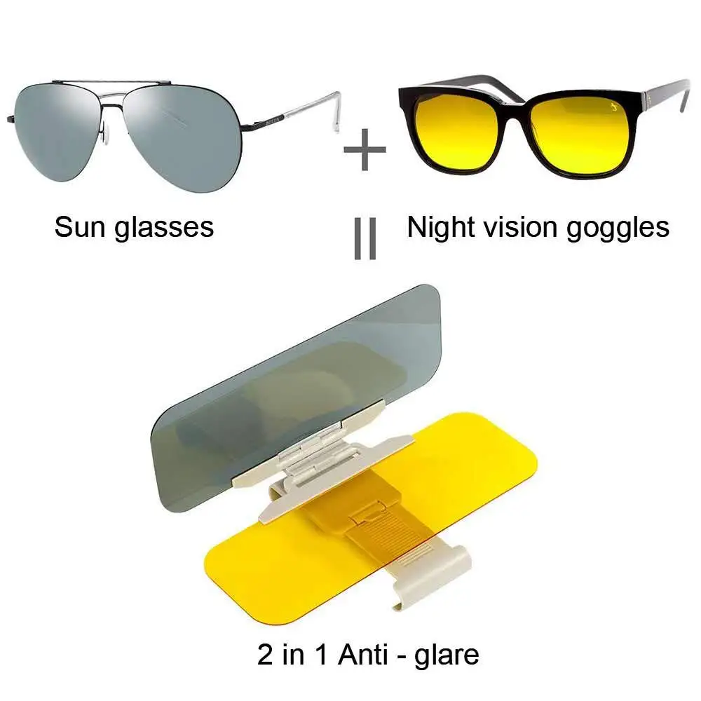 Козырек от солнца для автомобиля дня и ночи антибликовый удлинитель