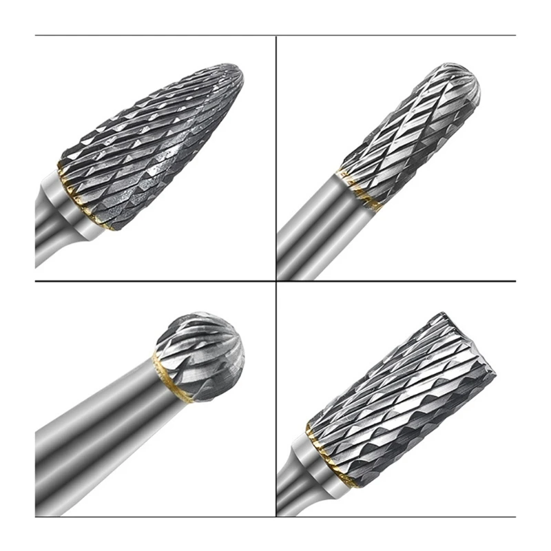 

Tungsten Steel Grinding Head Tungsten Carbide Bur Set Mini Diamond Tip Bur Material Tungsten Alloy Grinding Accessories