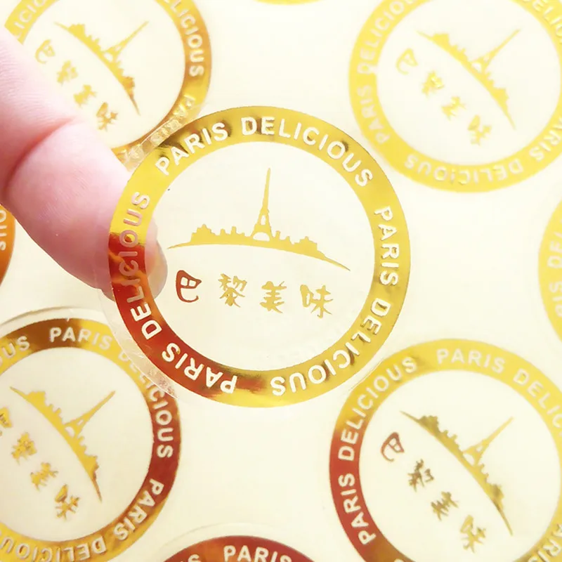 Custom logo printed Waterproof Vinyl Transparent Sticker Clear adheresive label | Дом и сад