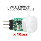 Миниатюрный пироэлектрический инфракрасный датчик движения AM312, автоматический детектор движения PIR, модуль AM312, Датчик постоянного тока от 2,7 до 12 В, 510 шт.