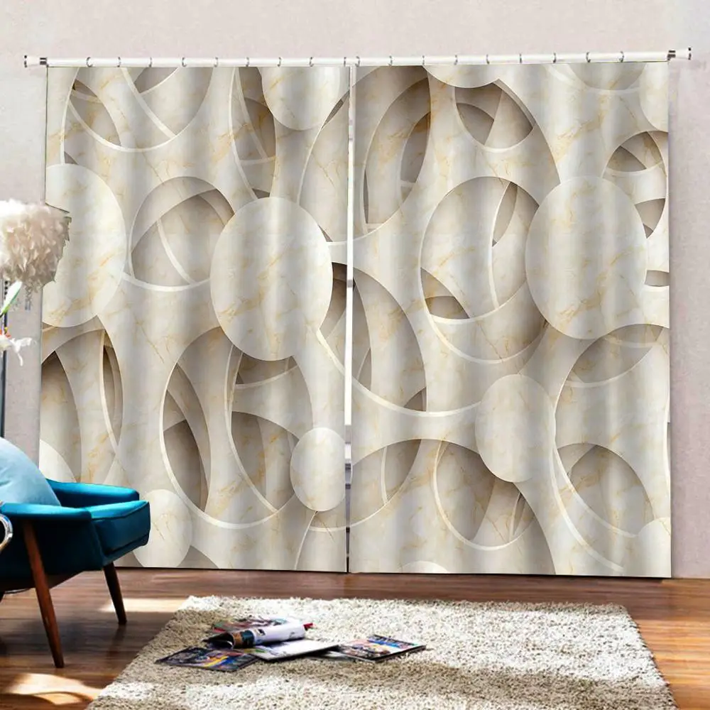 

3d stereoscopic curtains Customized 3d curtains simple and fresh modern thickening blackout curtains
