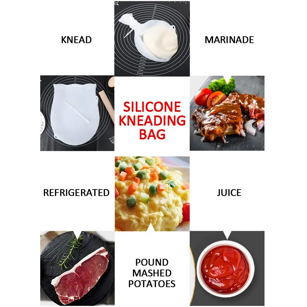 Антипригарный тесто-пакет для замешивания силикагеля силикона удобство и лапша