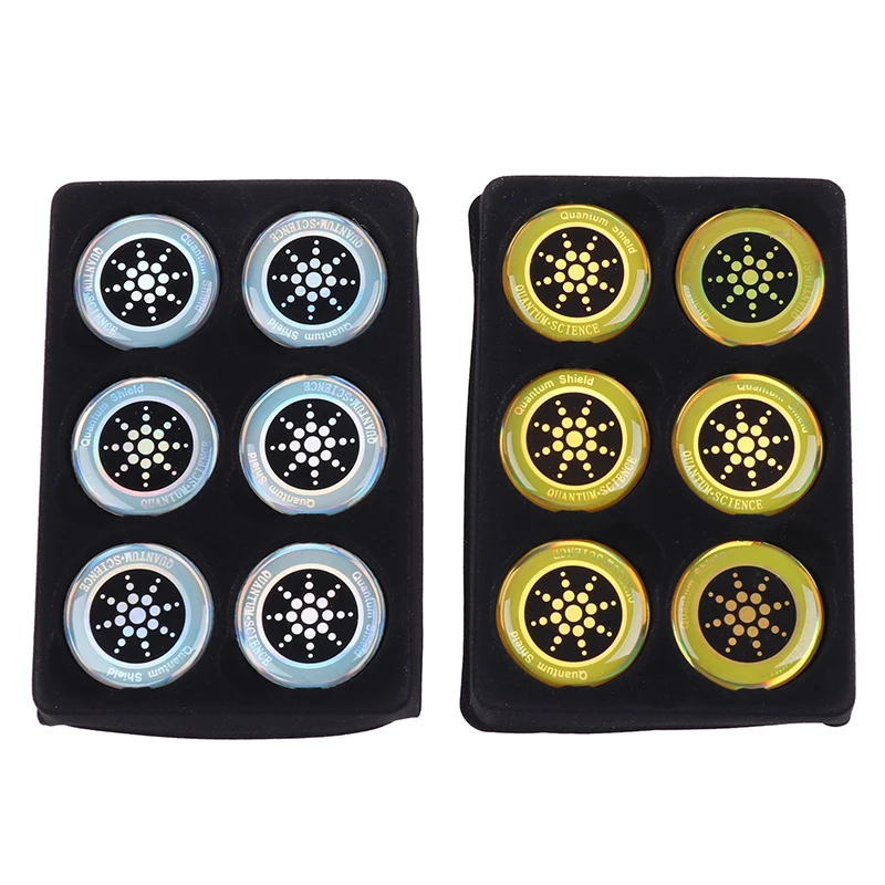 

6Pcs/sheet Anti Radiation Protection Sticker EMF Protector Quantum Shield For Cell Phone