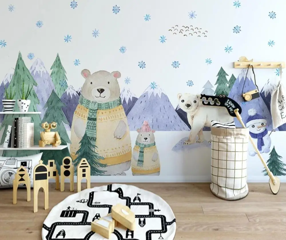 Фотообои на заказ настенные 3d обои в скандинавском стиле современный минимализм