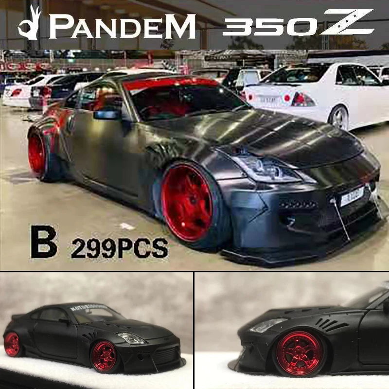 

YM Model 1:64 Nissan PANDEM 350 Z Wide Body Resin Model Car Die-cast Vehicle Collection - Limited 299 PCS Black