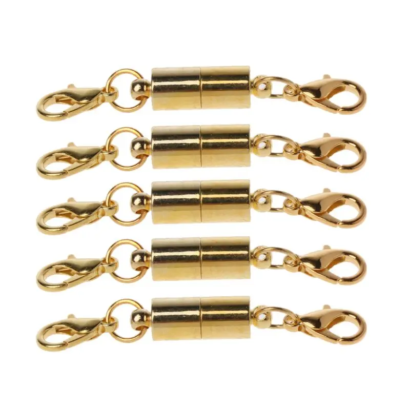 

R58E 5x Stainless Steel Ball Square Shape Magnetic Clasp Converter for Jewelry Making