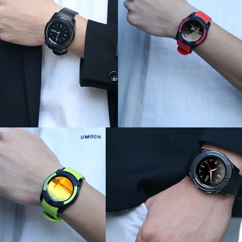 

Waterproof Smart Watch Men with Camera Smartwatch Pedometer Heart Rate Monitor Sim Card Wristwatch