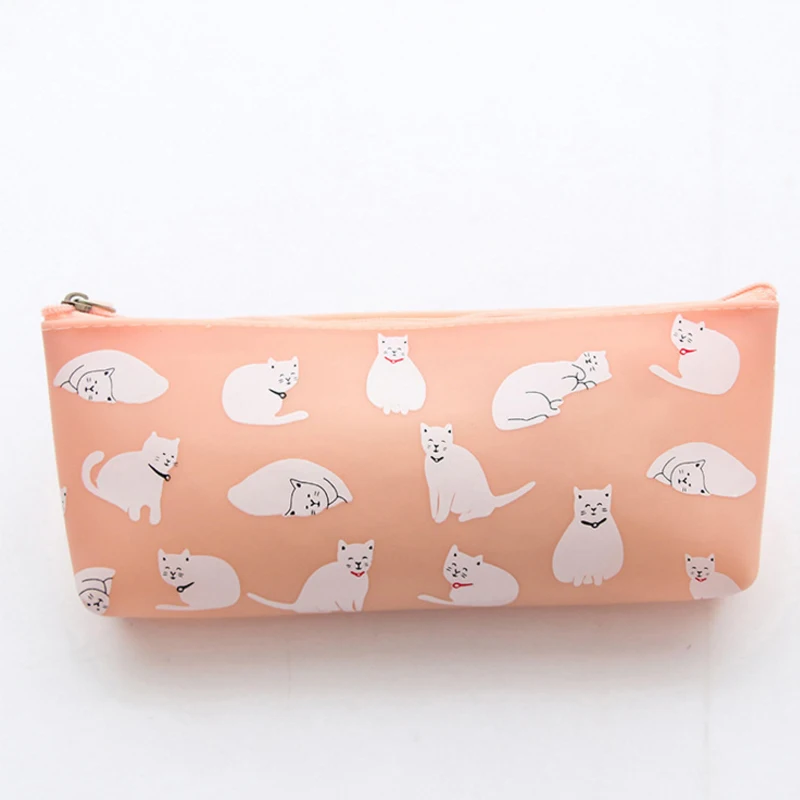 10 шт./лот белого цвета с принтом из мультфильма Чёрная кошка силикагель для