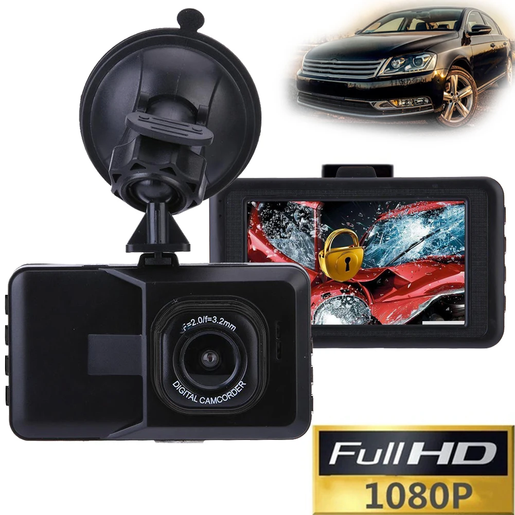 Автомобильный видеорегистратор Full HD 1080P с датчиком движения и ночным