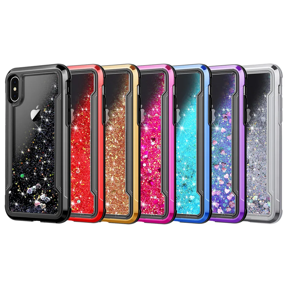 Динамический чехол с жидким песком для телефона iPhone 11 Pro XS Max XR Гибридный