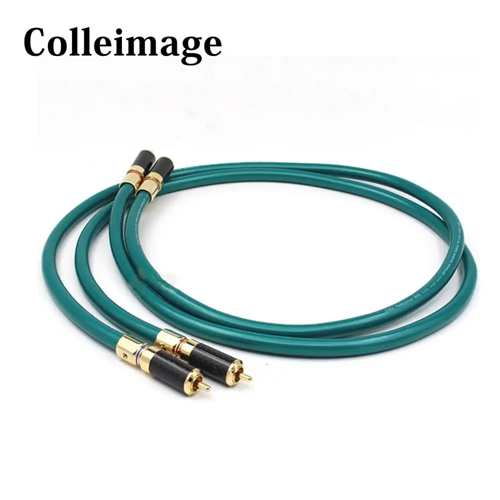 Мужской аудиоусилитель из чистого углеволокна rca-кабель Hi-Fi 8N OFC RCA 2RCA-2RCA |