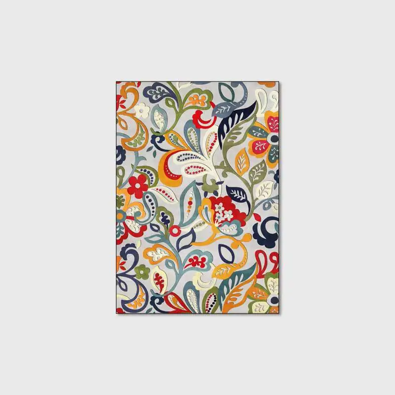 Новые 3D деревенские Цветные Цветочные коврики для гостиной спальни напольные