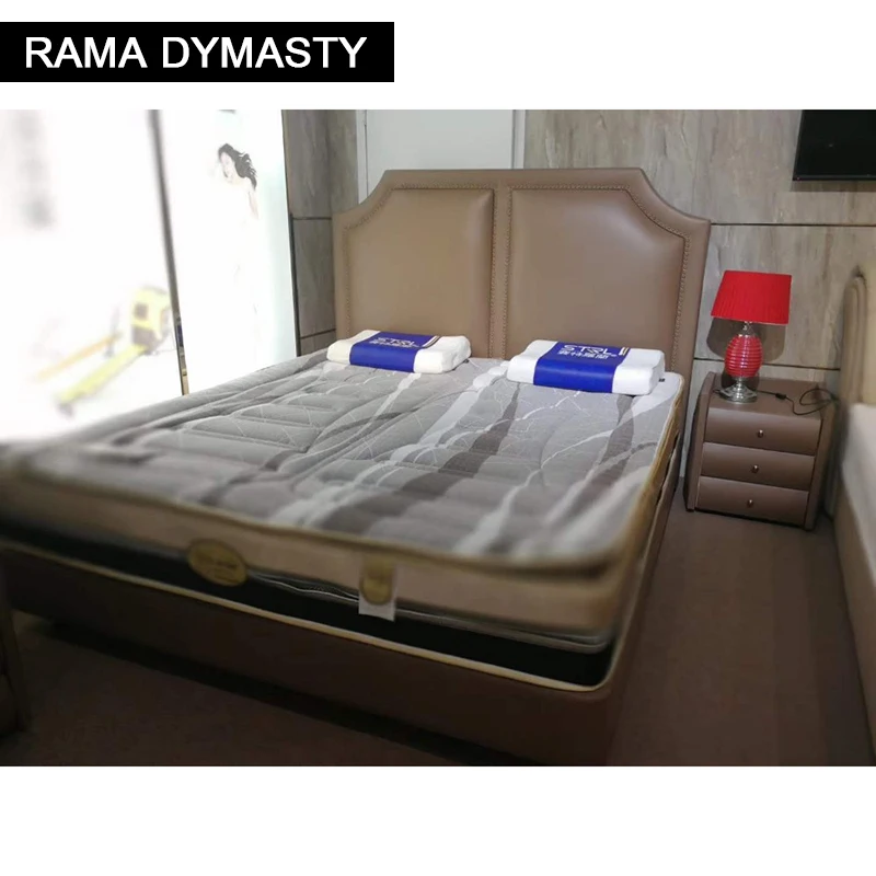 Мягкая кровать RAMA DYMASTY из натуральной кожи современный дизайн кровать/Модная