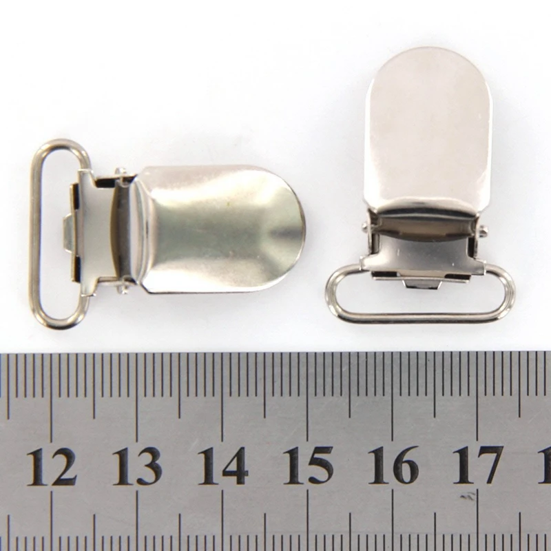 New 20 x Braces Clips Strap Hooks mm Silver Coloured | Дом и сад