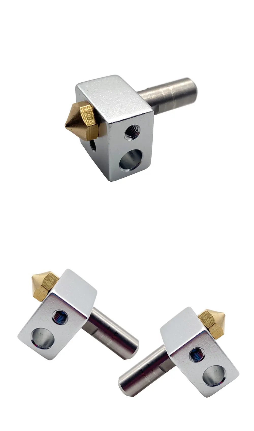 MK10 принтер Запчасти Hotend Комплект 0. 4 мм Медь насадка M7 нить Heatbreak с Тефлон PTFE-для Wanhao/FlashForge/создатель и т. д