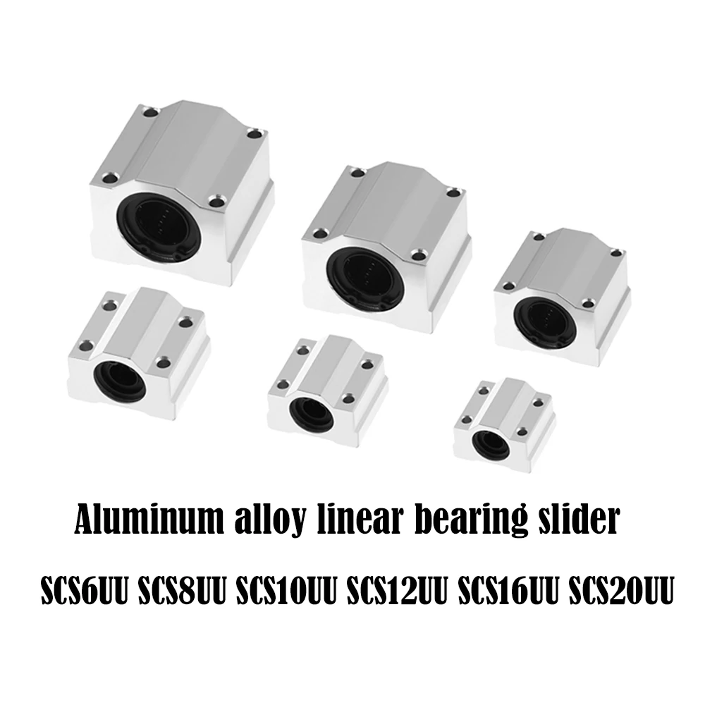4 шт линейного движения шариковых подшипников Линейный ползун втулка SC8UU SCS8UU SC10UU