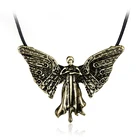 Орудия смерти город ожерелье из костей бронза адской устройств Тессы заводные игрушки Ангел кулон творческие подарки ювелирные изделия