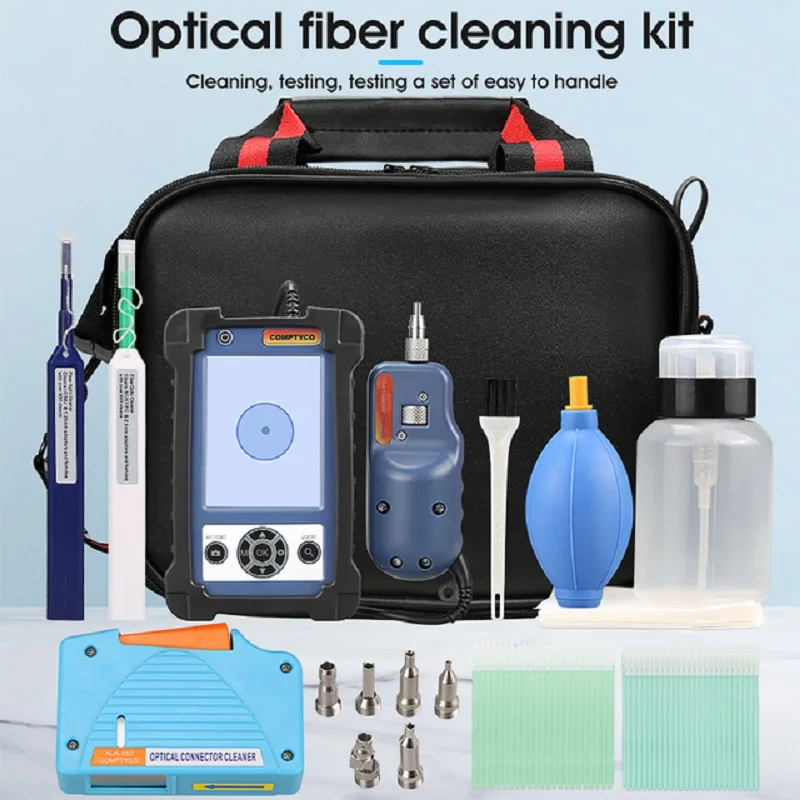 

Multifunction 17PCS Fiber Optic Cleaning Kit With inspection Video microscope inspection probe 1.25/2.5 mm Cleaner Pen