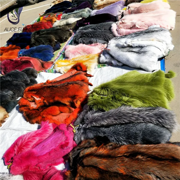 Окрашенная кожа из меха енота высококачественный китайский мех енота|fur pelt|fur
