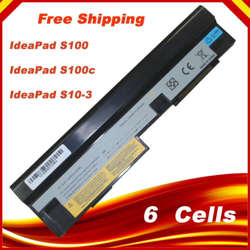 Аккумулятор для Lenovo IdeaPad S100c S110 S10 3 0647 S205 U160 U165 L09S6Y14 57Y6442|lenovo ideapad battery|lenovo s205 batterylenovo